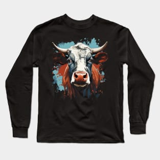 Patriotic Cow Long Sleeve T-Shirt